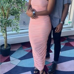 SHEIN Pink Maxi Dress